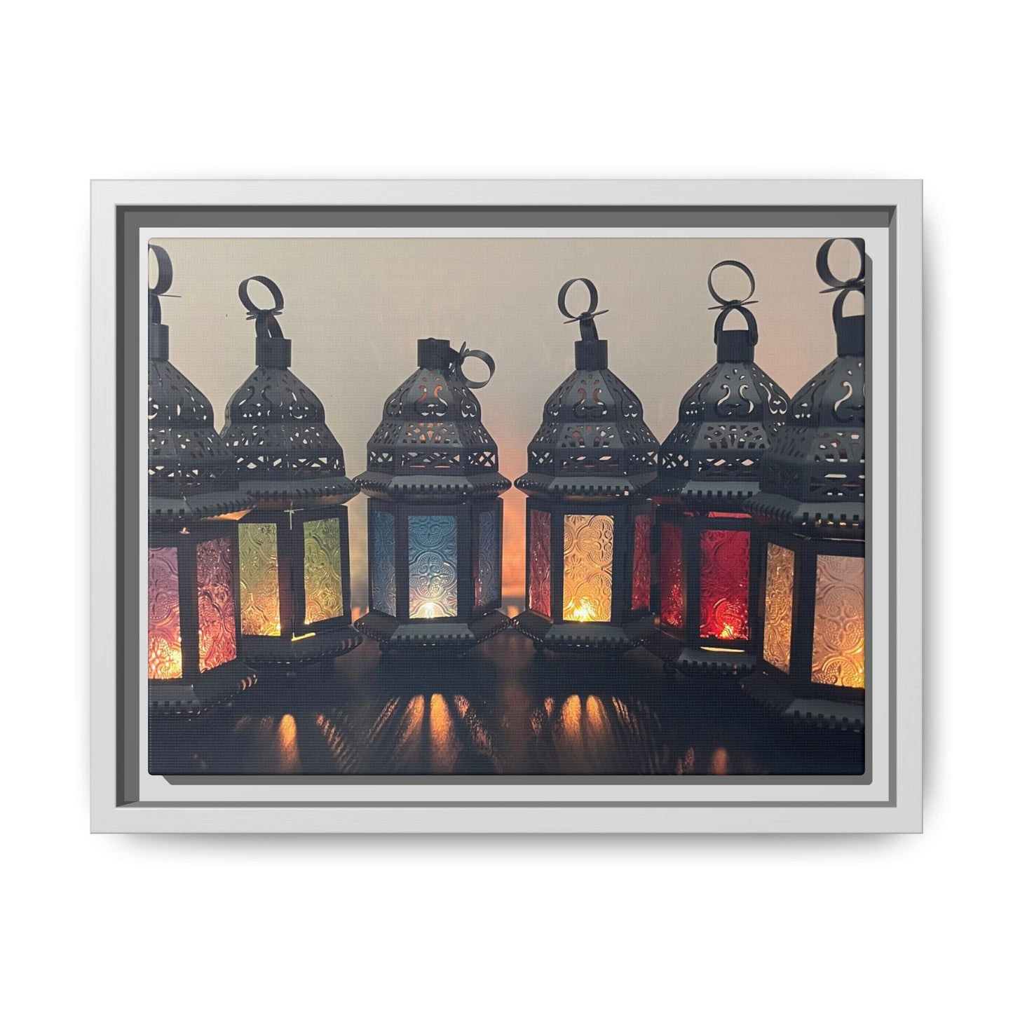 Set of 6 Moroccan Themed Lanterns