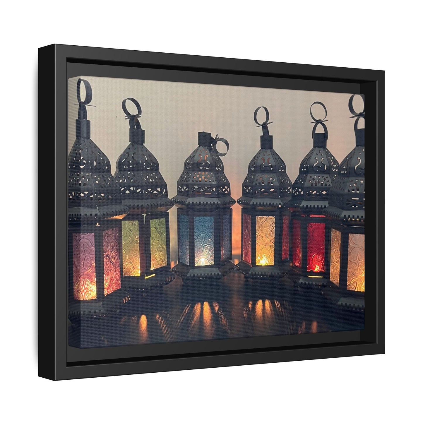 Set of 6 Moroccan Themed Lanterns