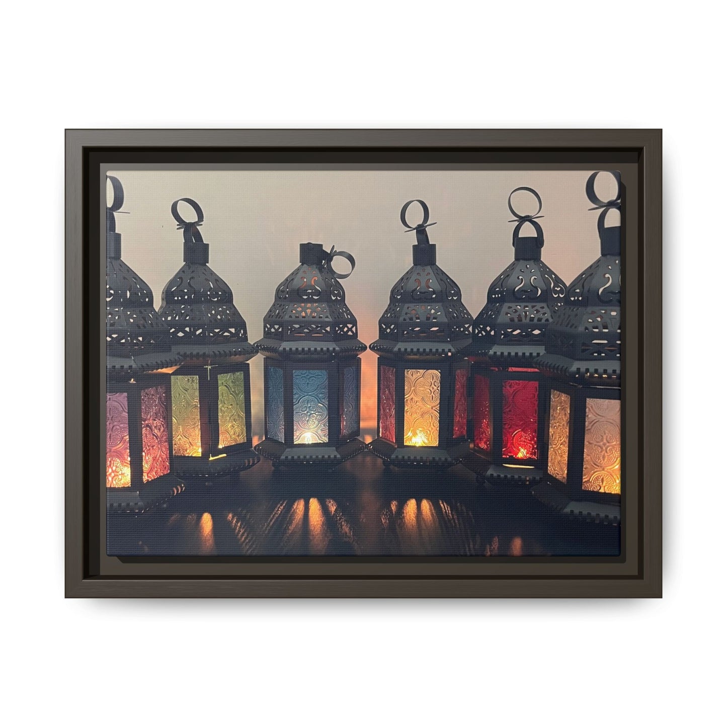 Set of 6 Moroccan Themed Lanterns