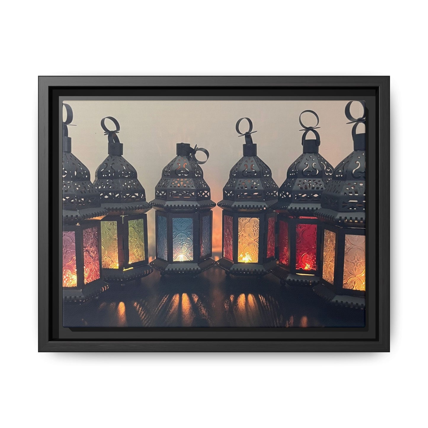 Set of 6 Moroccan Themed Lanterns