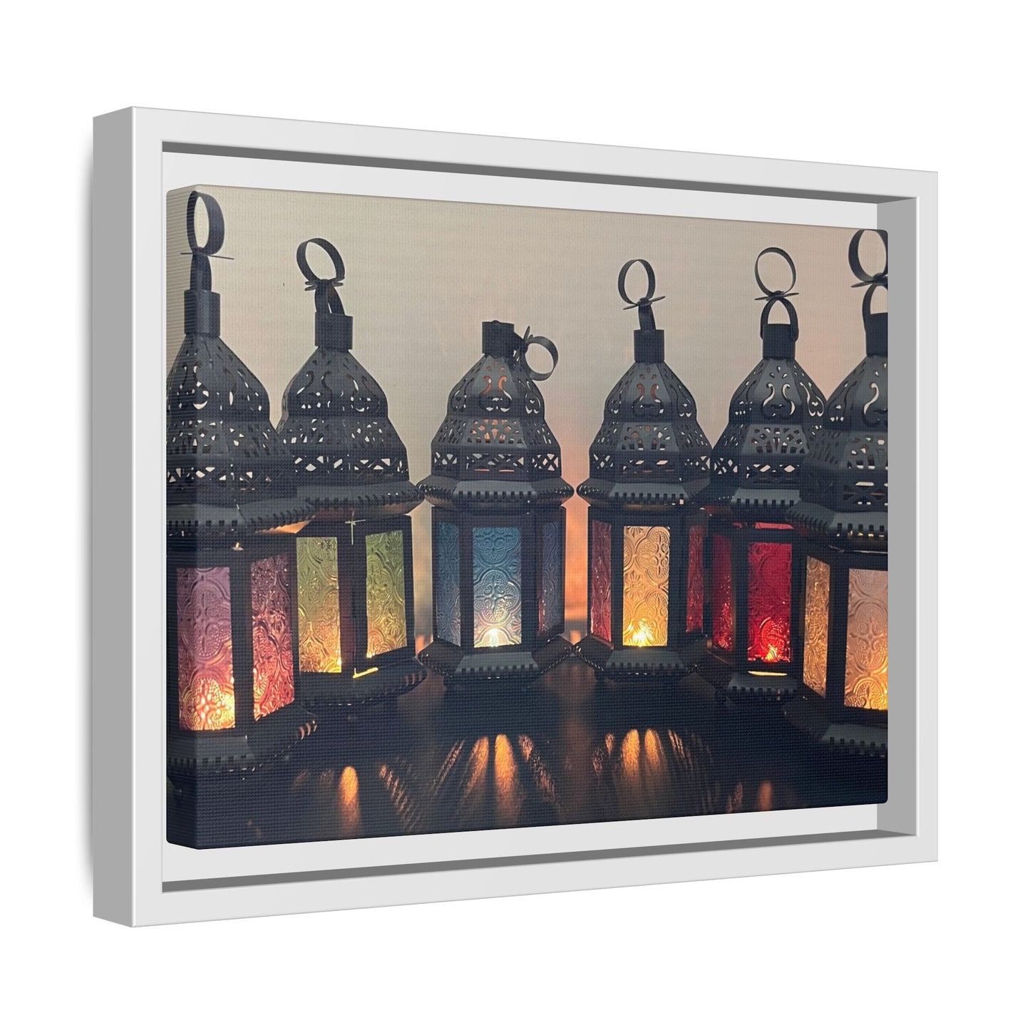 Set of 6 Moroccan Themed Lanterns