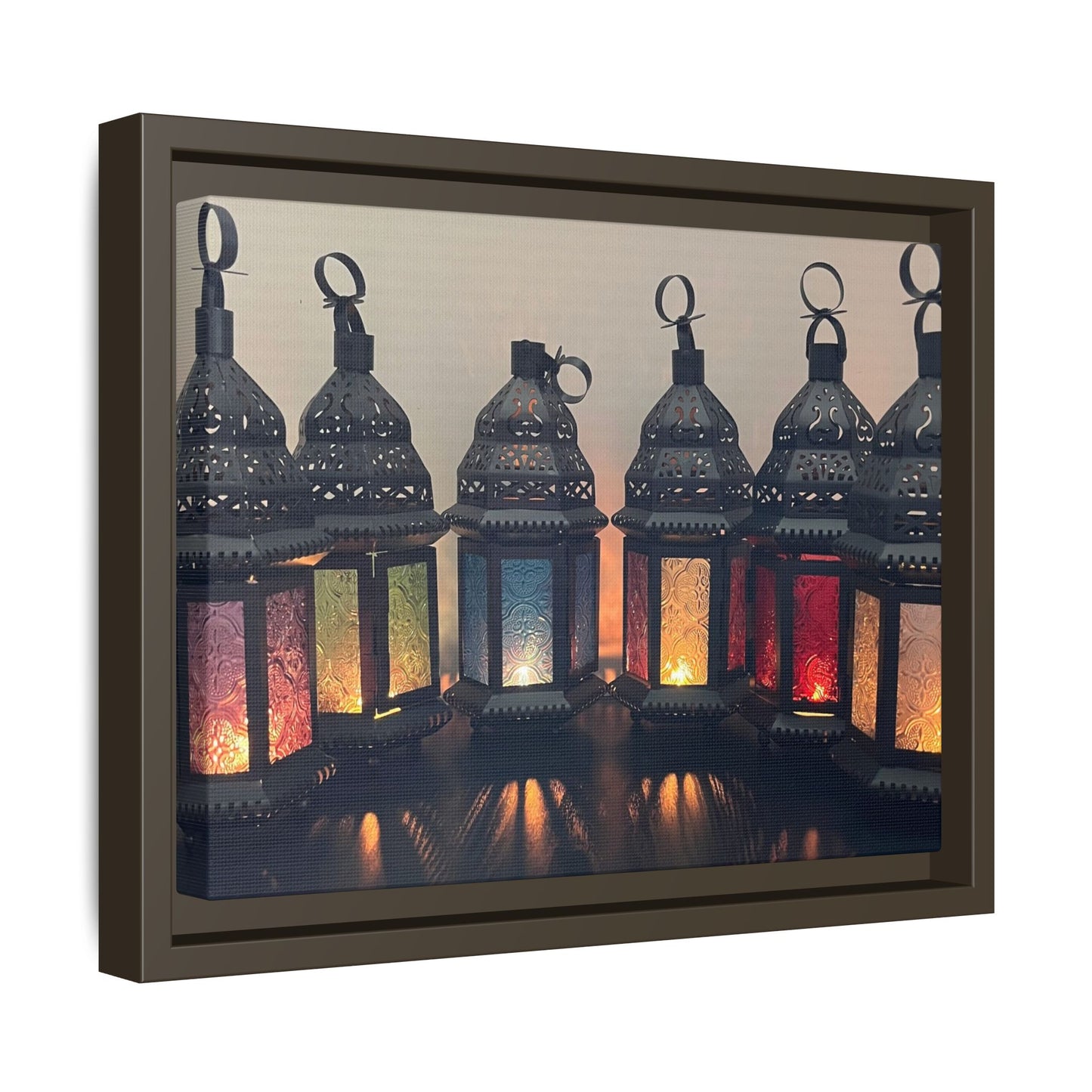 Set of 6 Moroccan Themed Lanterns